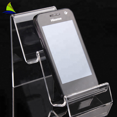 Présentoir acrylique de bureau de téléphone portable de catégorie supérieure pour le magasin