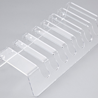 Petits présentoirs acryliques de vente au détail de protection de téléphone portable d'espace libre d'affichage de partie supérieure du comptoir