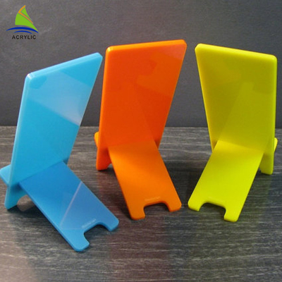 Téléphone portable acrylique de magasin de perspex acrylique coloré d'affichage montrant le support