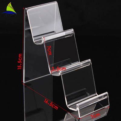 Support acrylique de support d'affichage de téléphone portable d'affichage acrylique transparent de magasin