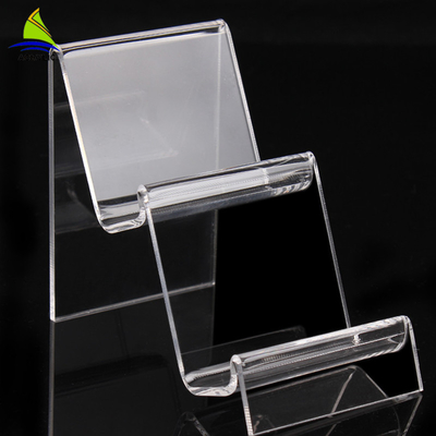Support acrylique de support d'affichage de téléphone portable d'affichage acrylique transparent de magasin