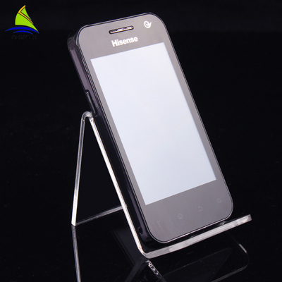Support acrylique de support d'affichage de téléphone portable d'affichage acrylique transparent de magasin