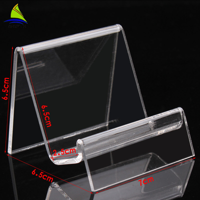 Support acrylique de support d'affichage de téléphone portable d'affichage acrylique transparent de magasin