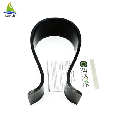 Présentoirs au détail acryliques de table en plastique acryliques adaptés aux besoins du client de présentoir de casque