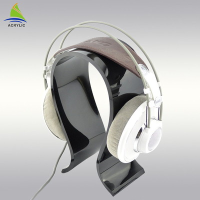 Présentoirs au détail acryliques de table en plastique acryliques adaptés aux besoins du client de présentoir de casque