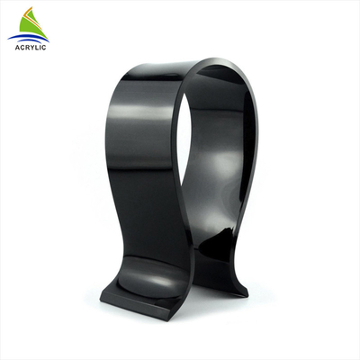 Présentoirs au détail acryliques de table en plastique acryliques adaptés aux besoins du client de présentoir de casque