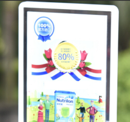 L'affichage acrylique de magasin de mode a mené le présentoir acrylique d'annonce pour des partie supérieure du comptoir