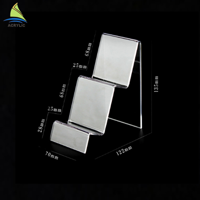 Affichage acrylique futé clair comme de l'eau de roche de téléphone de support mobile ultra transparent