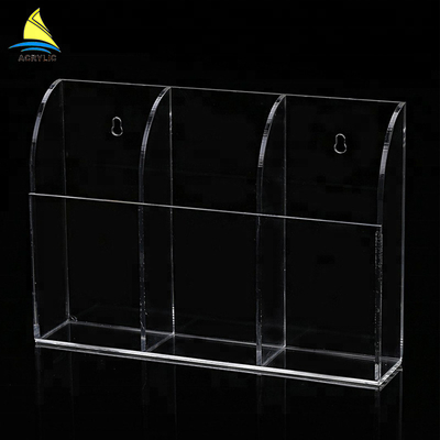 Support acrylique fixé au mur de boîte de plexiglass de support de stockage de téléphone portable d'affichage de magasin