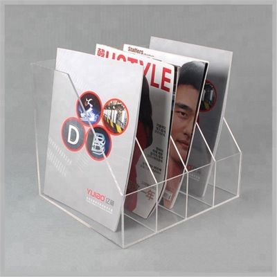 Les supports acryliques transparents de brochure conçoivent le support en fonction du client acrylique d'insecte