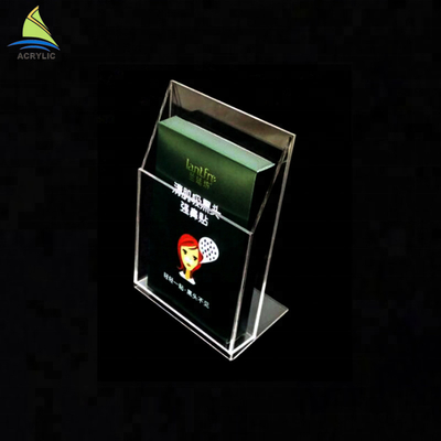 Support acrylique qui respecte l'environnement adapté aux besoins du client de carte de supports acryliques de littérature