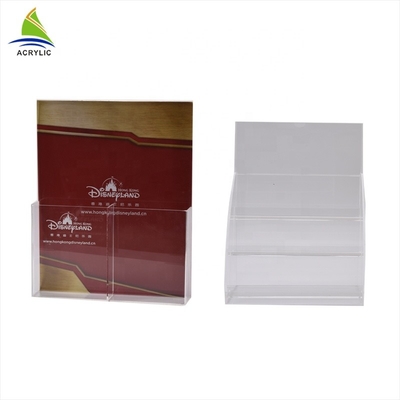 Support acrylique moderne de brochure, support acrylique de tract pour la certification du bureau ccc