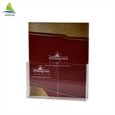 Support acrylique moderne de brochure, support acrylique de tract pour la certification du bureau ccc