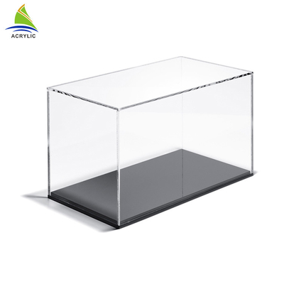 Boîte de présentation acrylique du football transparent d'OEM, vitrine de casque de boule