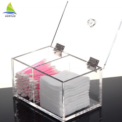 1L dégagent la protection de coton et le Q - support acrylique d'écouvillon de coton d'organisateur d'astuce
