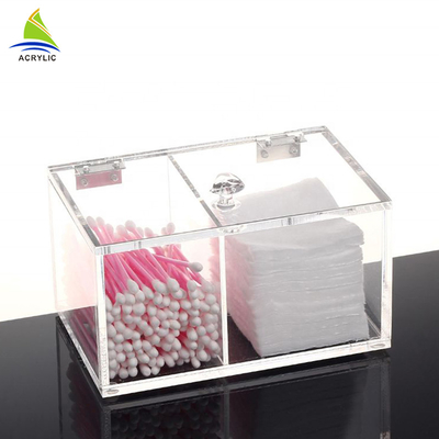1L dégagent la protection de coton et le Q - support acrylique d'écouvillon de coton d'organisateur d'astuce