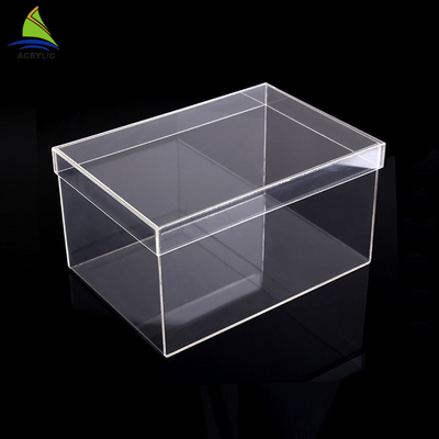 Boîte de présentation acrylique à extrémité élevé avec la surface douce de logo d'impression d'écran en soie