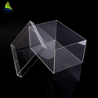 Boîte de présentation acrylique à extrémité élevé avec la surface douce de logo d'impression d'écran en soie