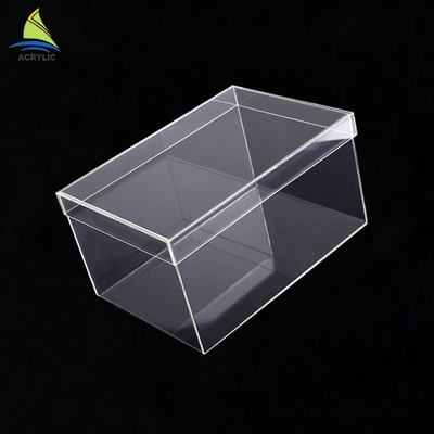 Boîte de présentation acrylique à extrémité élevé avec la surface douce de logo d'impression d'écran en soie