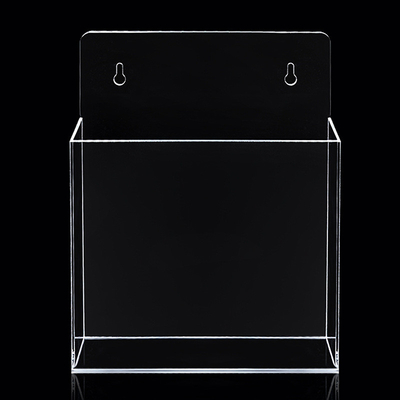 Supports acryliques de brochure d'OEM, support fixé au mur du tract A4 du plastique 1/3