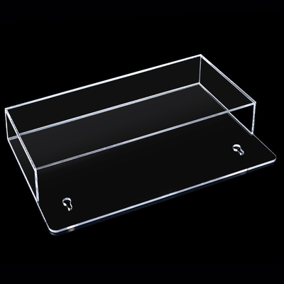 Supports acryliques de brochure d'OEM, support fixé au mur du tract A4 du plastique 1/3
