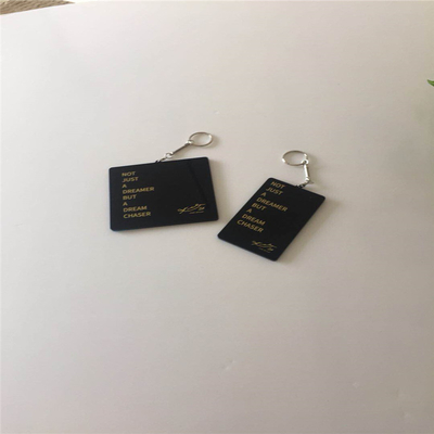 Keychains acrylique fait sur commande imprimé par mode pour annoncer des cadeaux faciles à nettoyer