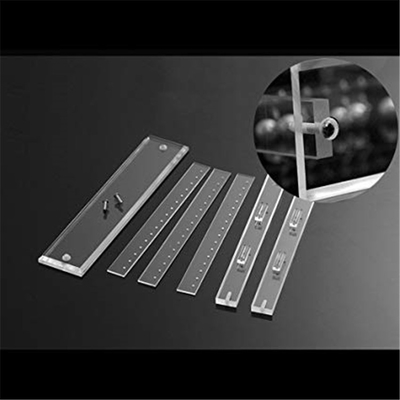 Présentoirs clairs de boucle d'oreille de support d'organisateur de bijoux de rangée de l'acrylique 3