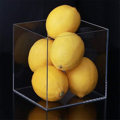 Coloré 5 boîtes de présentation en verre latérales de cube/grand cube acrylique clair en affichage