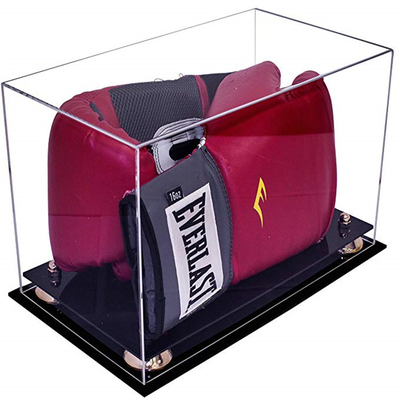 Caisson lumineux mené acrylique de luxe, vitrine faite sur commande de gant de boxe de taille