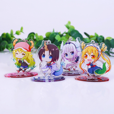 Anime acrylique fait sur commande Keychain acrylique imprimé par figure de voyageur debout de vitrine de partie supérieure du comptoir