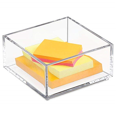 Supports acryliques clairs adaptés aux besoins du client de brochure de la lucite 4x6/support collant bloc-notes de papier