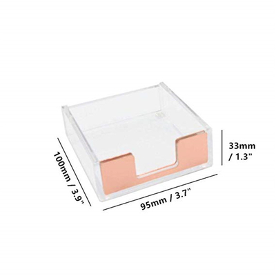 Supports acryliques clairs adaptés aux besoins du client de brochure de la lucite 4x6/support collant bloc-notes de papier