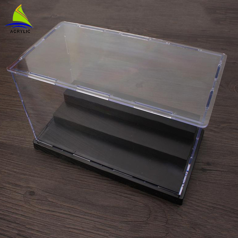 La boîte de rangement acrylique claire a adapté la taille aux besoins du client facile nettoient pour des bijoux de mode