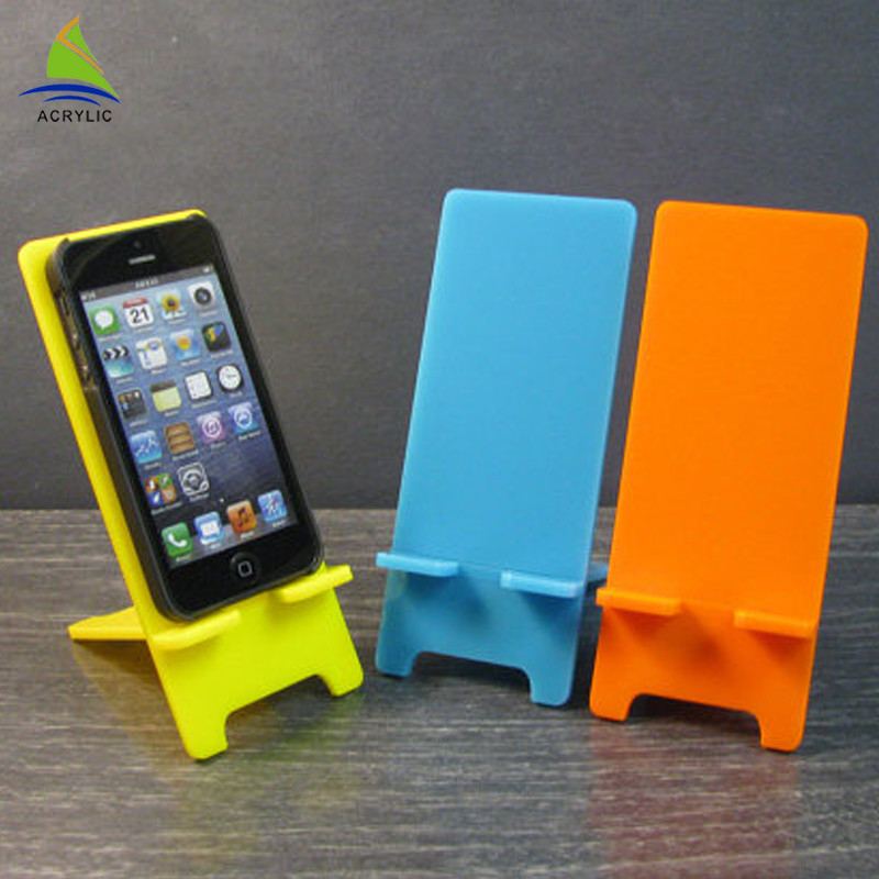 Téléphone portable acrylique de magasin de perspex acrylique coloré d'affichage montrant le support