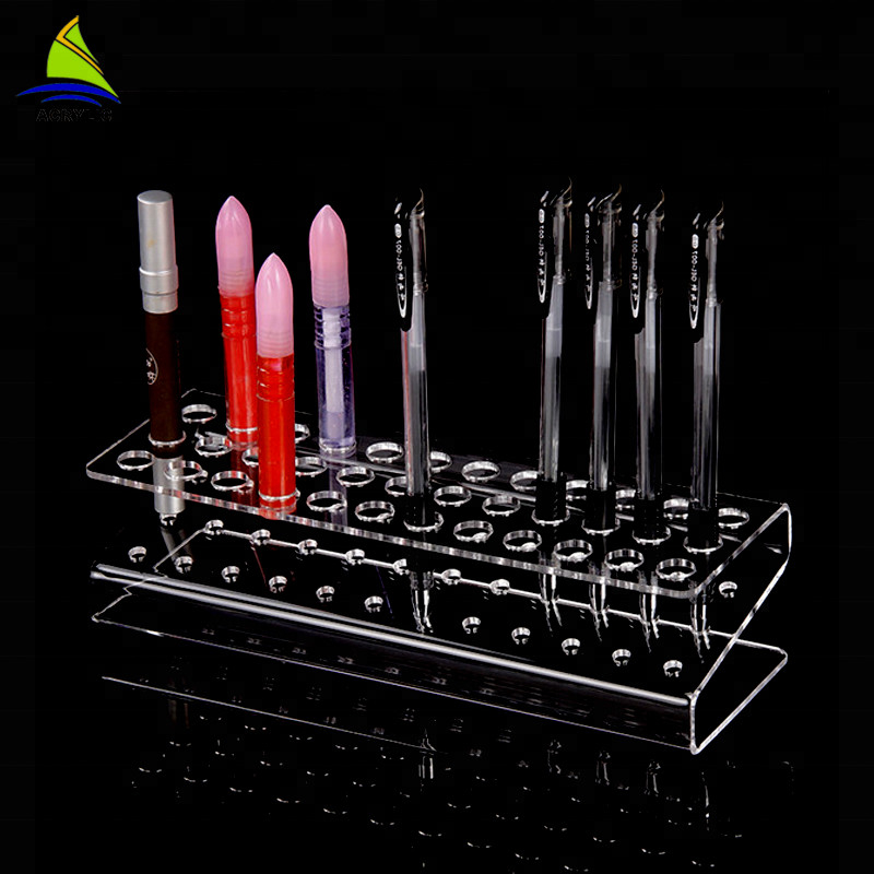 Support acrylique de stylo de magasin de produit de présentoir d'organisateur acrylique professionnel de Tableau